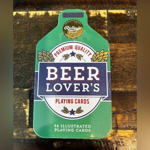Beer Lover's Playing Cards - Green NWT